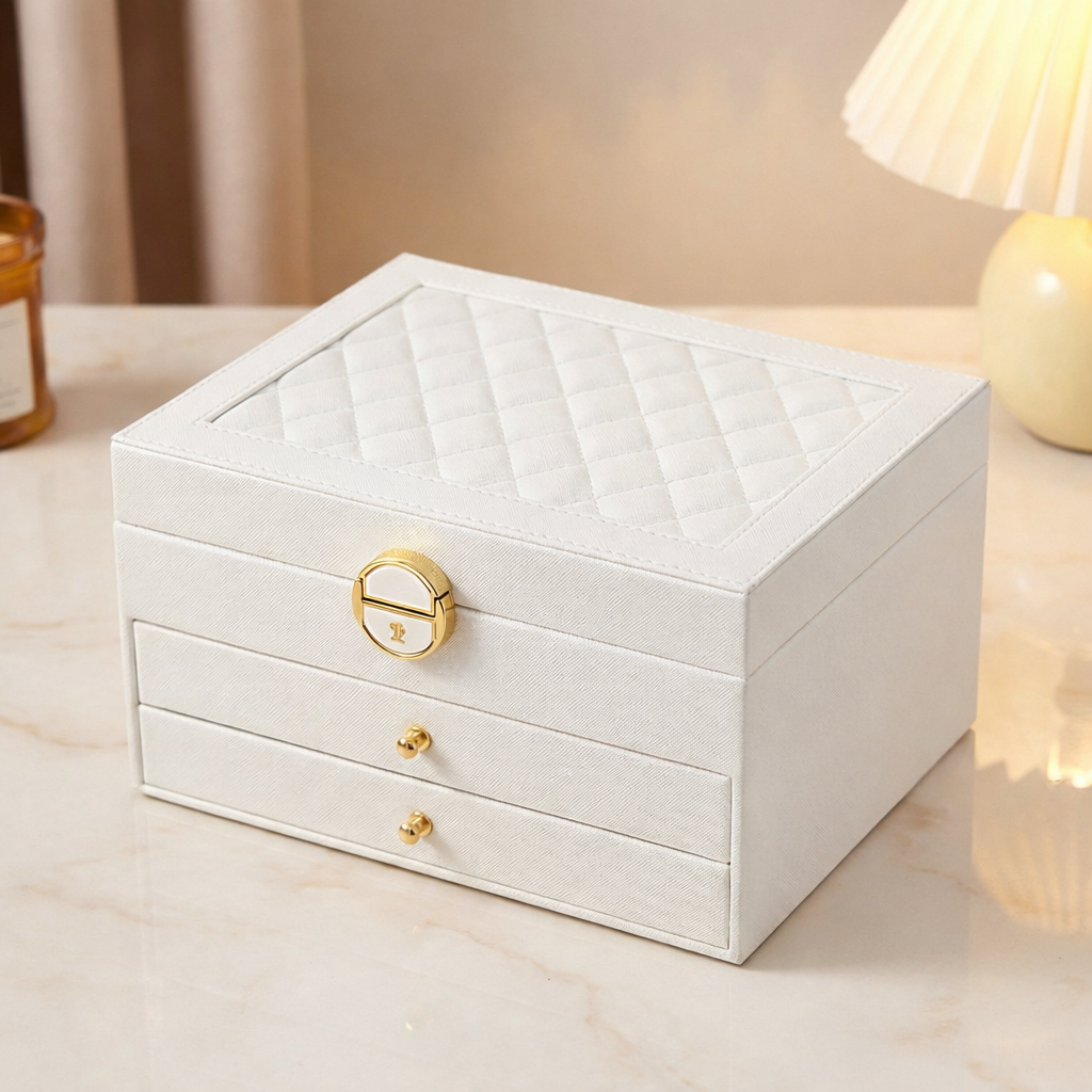 Velora Quilted Jewellery Chest