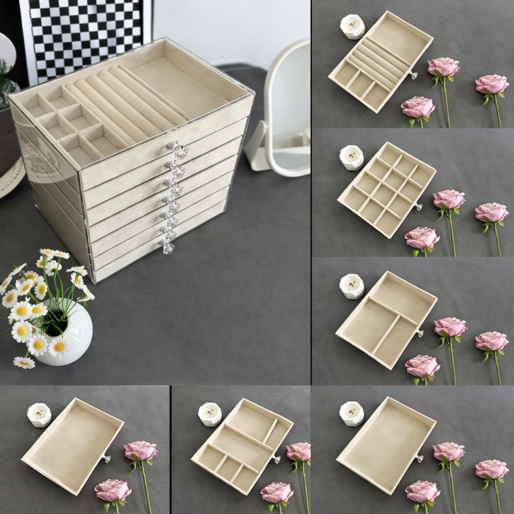 CrystalView Seven-Layer Jewellery Tower