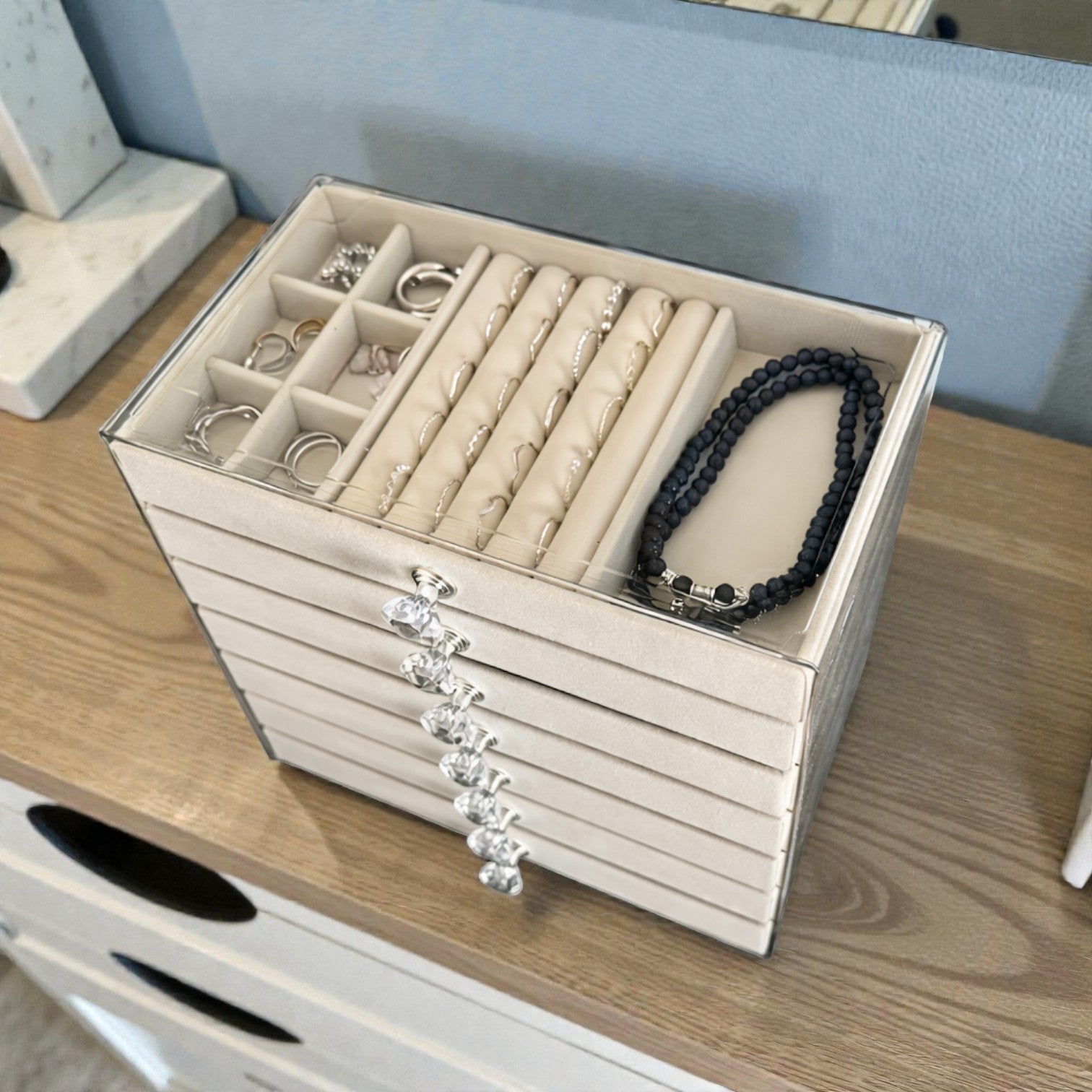 CrystalView Seven-Layer Jewellery Tower