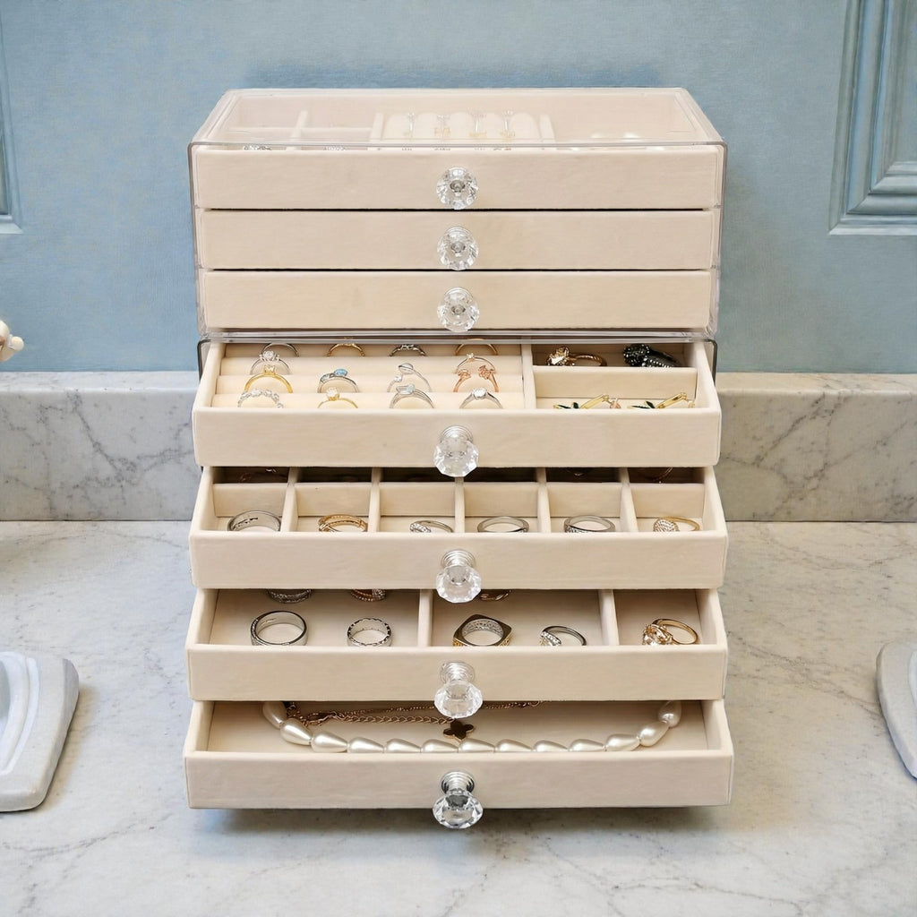 CrystalView Seven-Layer Jewellery Tower