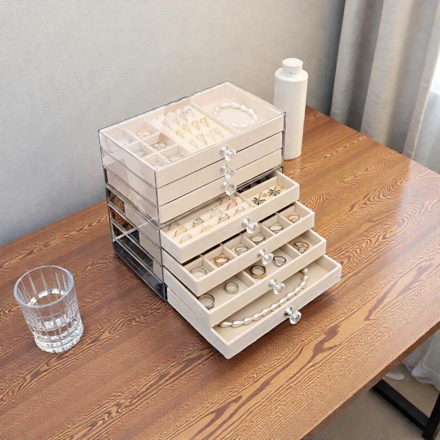 CrystalView Seven-Layer Jewellery Tower