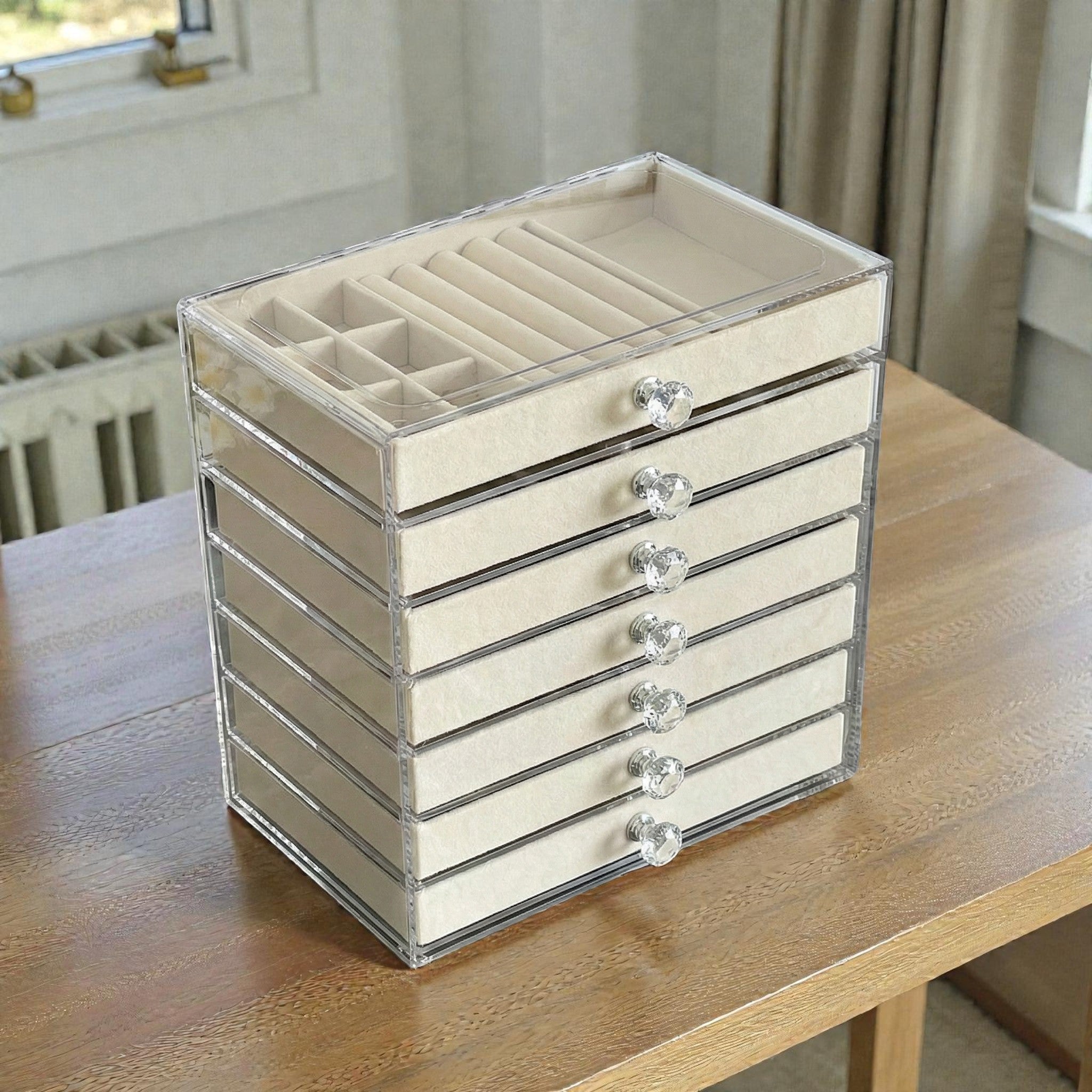 CrystalView Seven-Layer Jewellery Tower