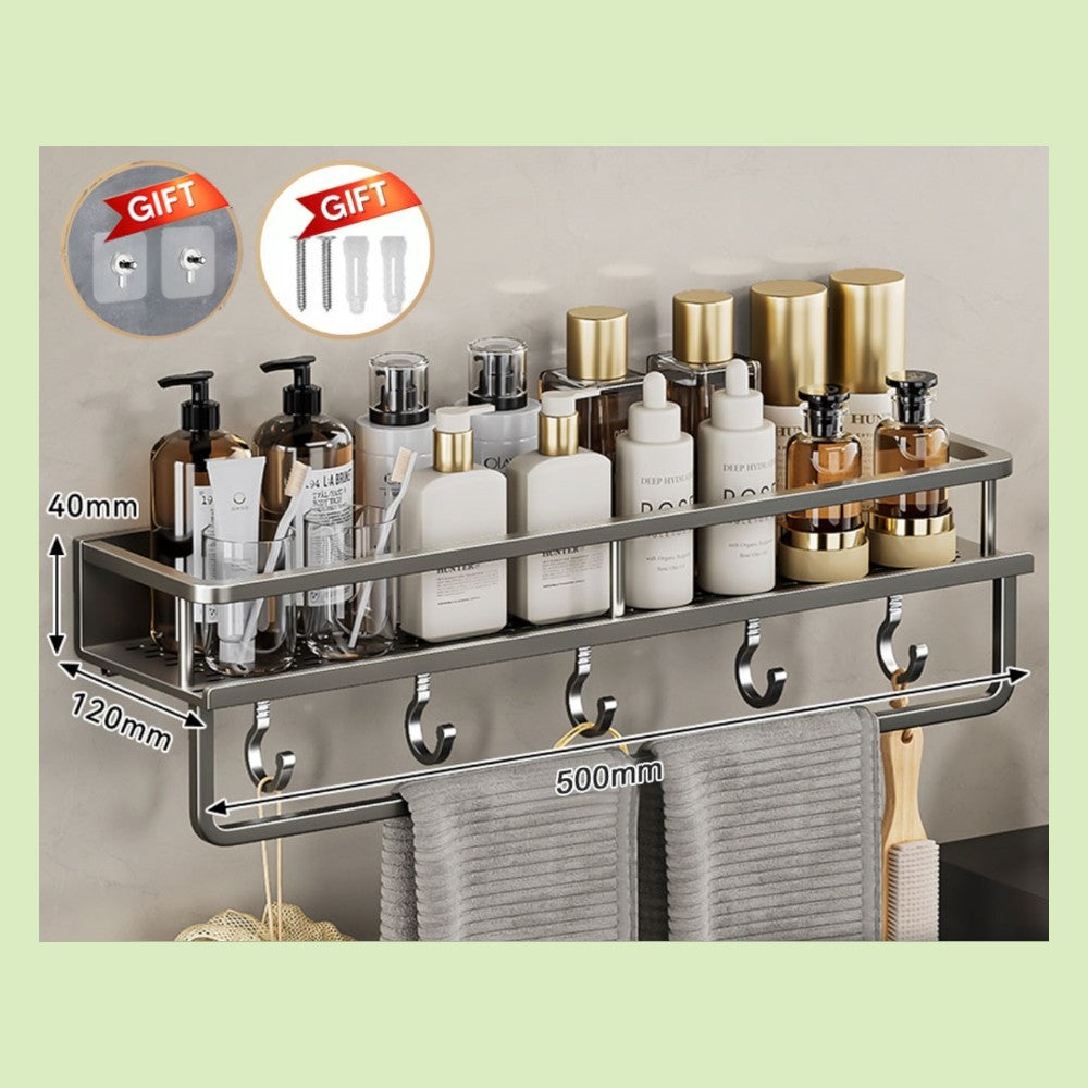 AluSpa Drill-Free Shelf