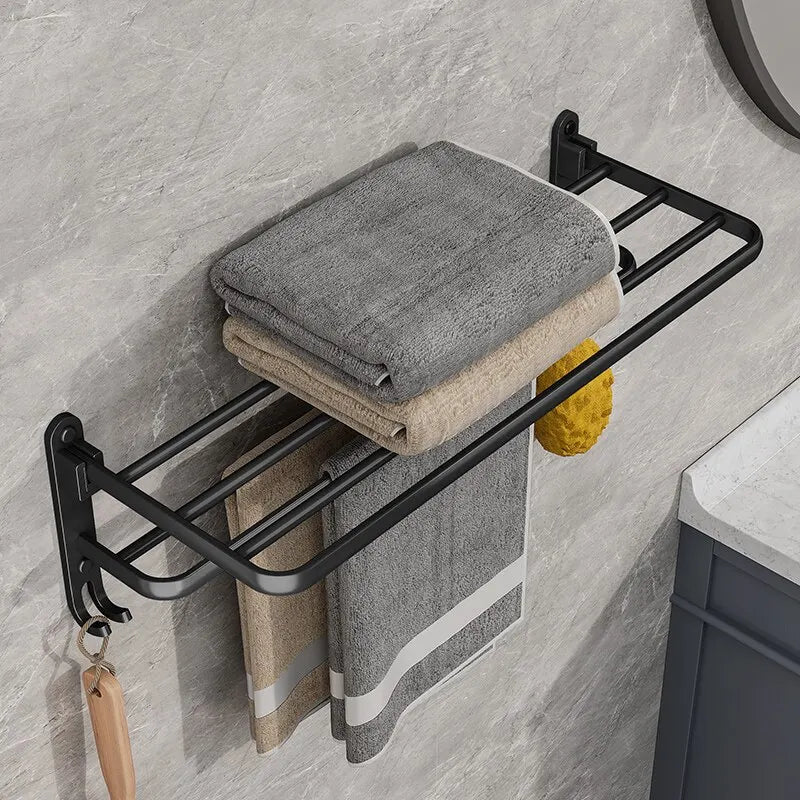 AeroFold Wall-Mounted Towel Rack