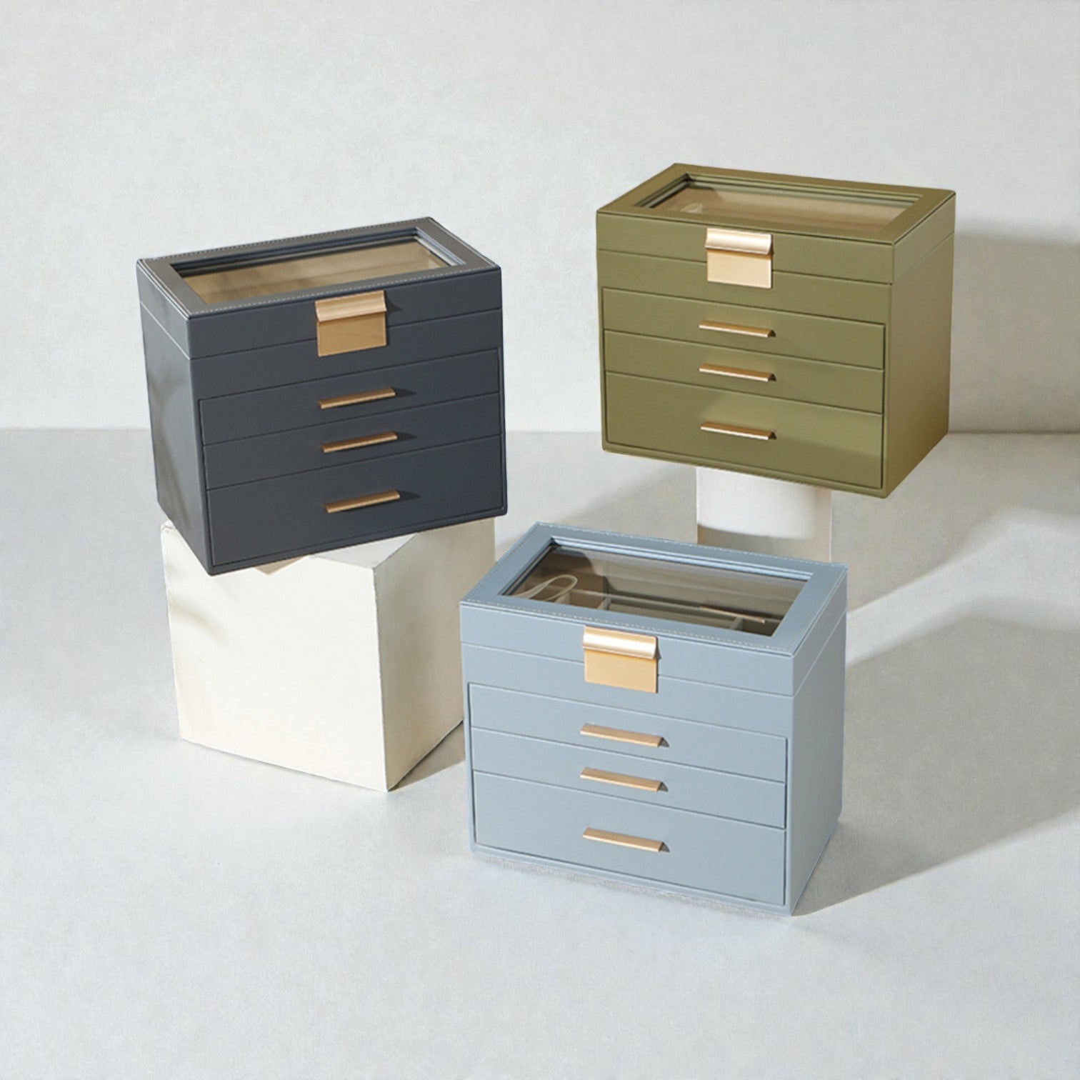 Velora Four-Tier Jewellery Chest