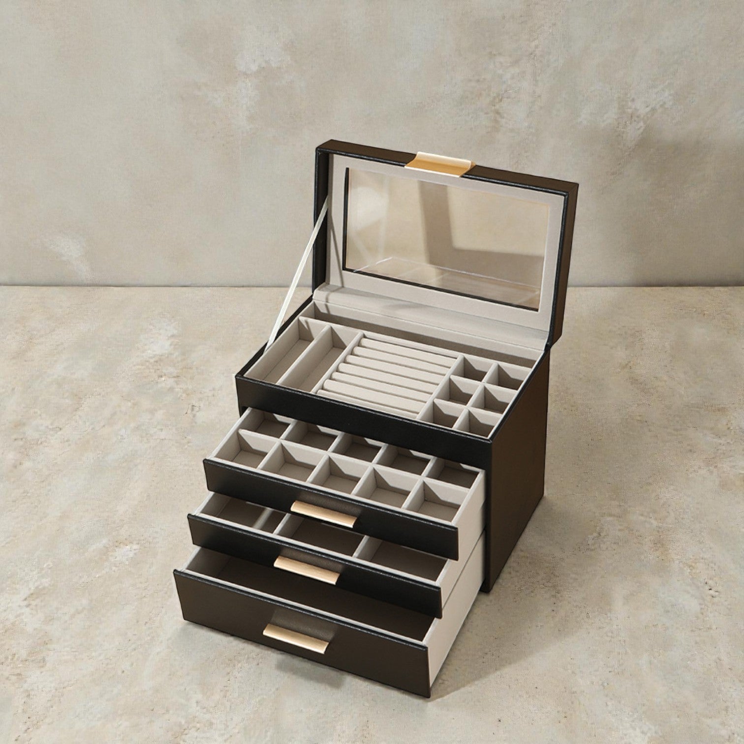 Velora Four-Tier Jewellery Chest
