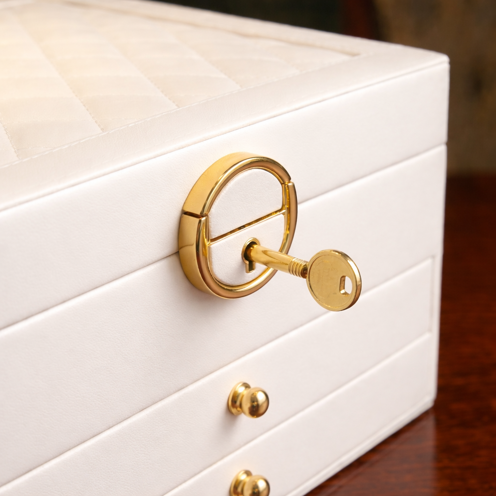 Velora Quilted Jewellery Chest